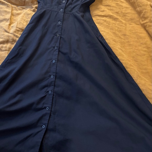 Uniqlo Women's Dark Blue Maxi Dress - Picture 6 of 7